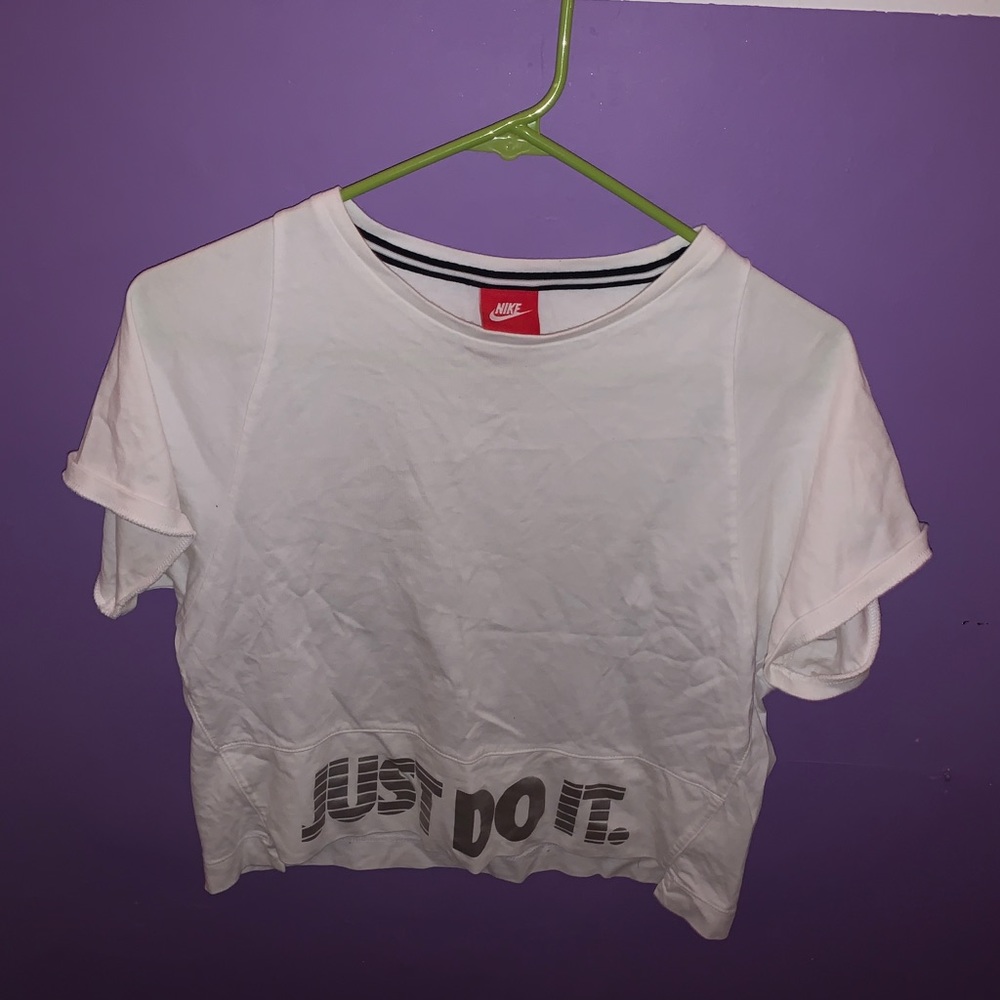 NIKE White crop top
